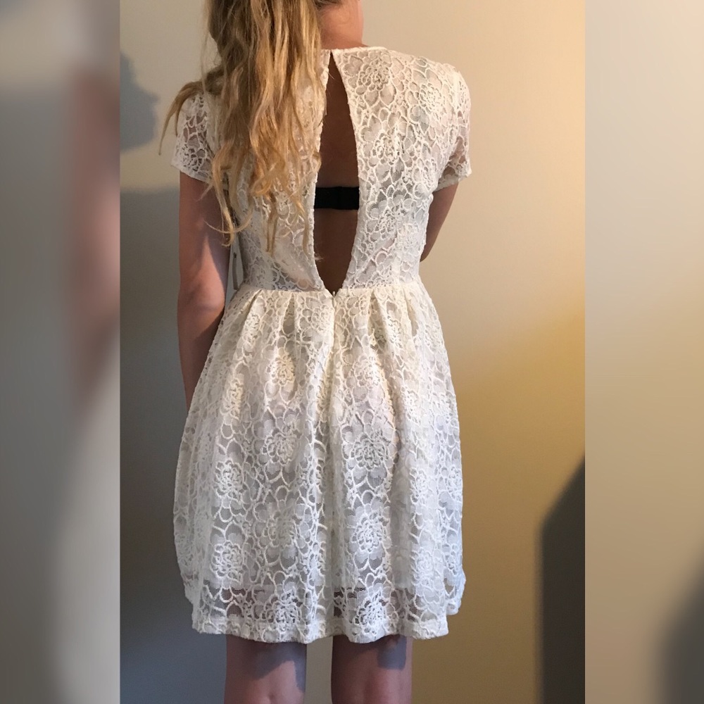 LACE SKATER DRESS - Picture 5 of 6